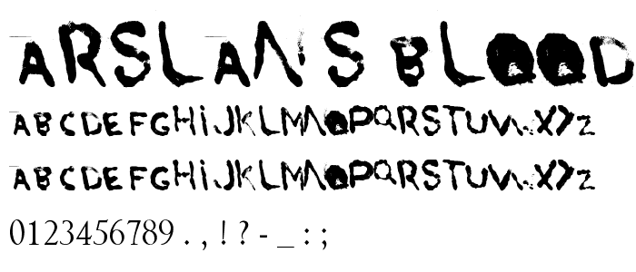 Arslan_s Blood font